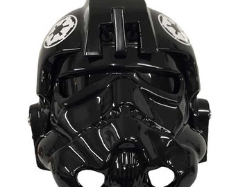 CASCO DE PILOTO TIE - Tamaño completo 1:1 - Bellamente hecho - Perfecto para tu disfraz de TIE Fighter Star Wars