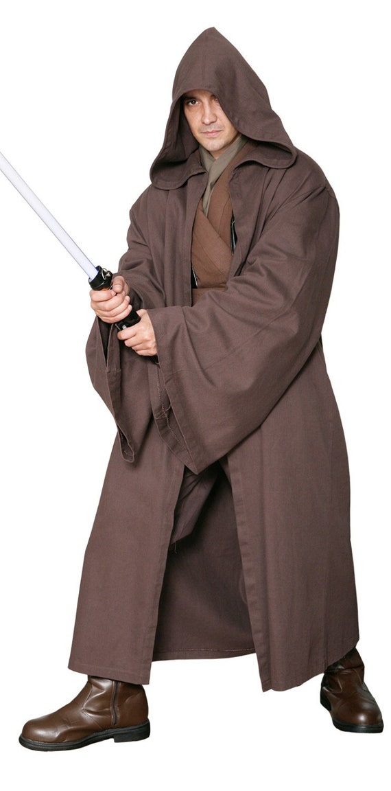 JEDI KNIGHT ROBE Only - Replica Dark Brown Jedi Robe - Great