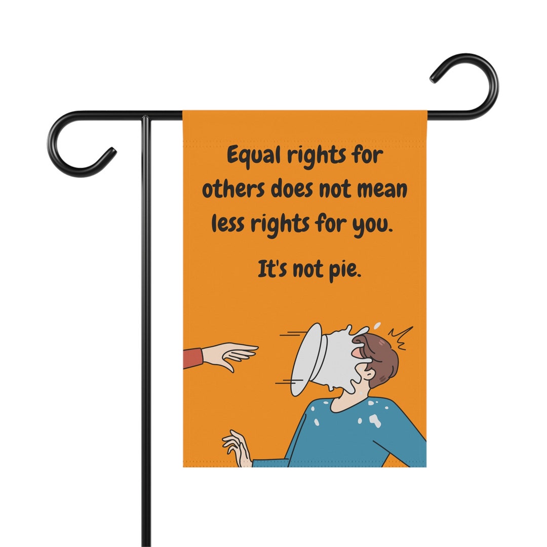 Equal Rights, Funny Garden Sign, Funny Yard Sign, Flower Garden Yard ...
