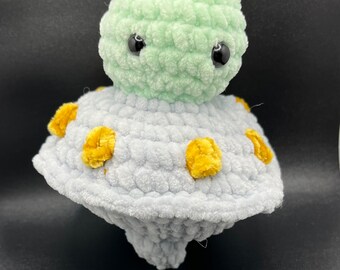 Alien spacecraft plush ready to ship