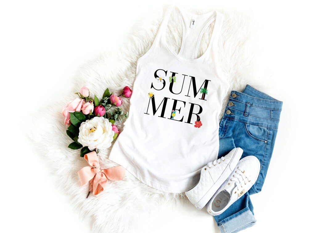 Summer Beach Vibes, Beach Tank, Beach Tank Top, Tank Top, Summer Tank ...