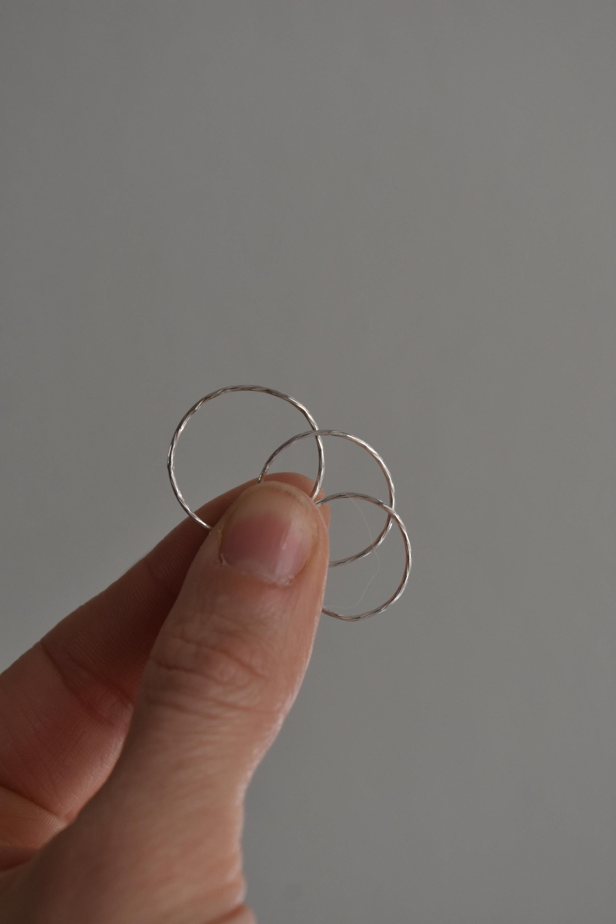 Stack Rings 3 Separate Make Me a Stack - Three Mixed Metal Stacking Rings - Etsy