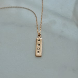 Custom Brass Tag Necklace