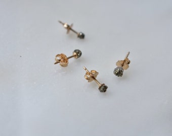 Teeny Tiny Pyrite Stud