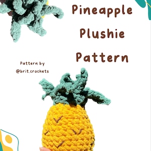 Crochet pineapple pattern crochet pineapple plushie pattern