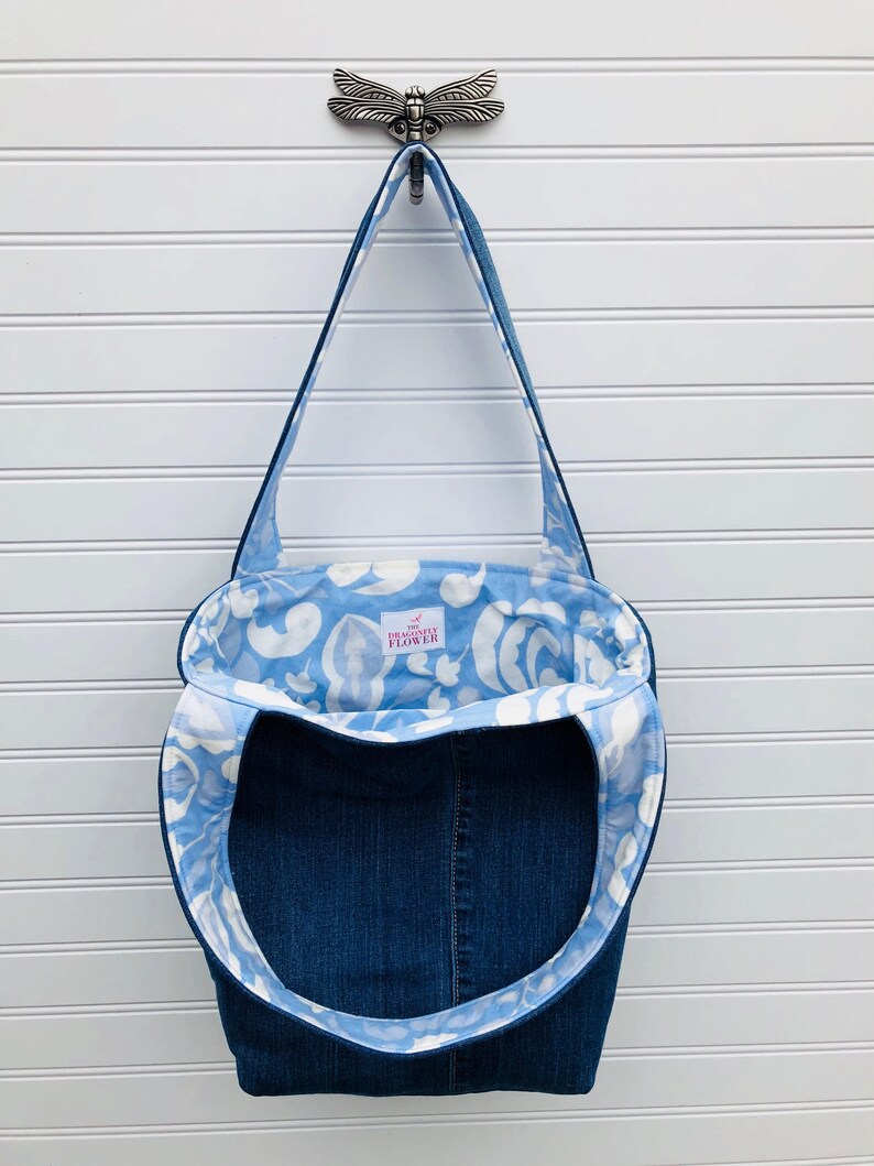 Medium Tote Bag Quilted Tote Bag Fabric Tote Bag Bible Tote Bag Up-cycled Tote Bag
