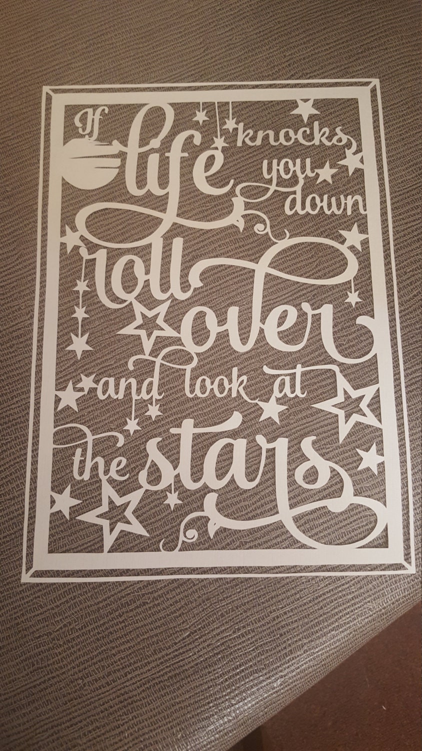 If Life Knocks You Down Roll Over and Look at the Stars PDF Etsy