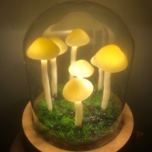 Mushroom Night Light/Table Lamps/Retro Night light/Gift Light/Handmade mushroom lamp/Home Boho Decor/Gift for child
