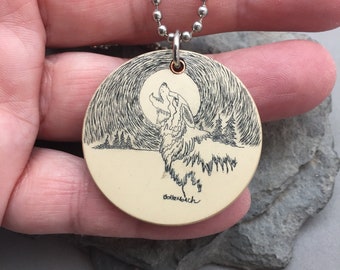Scrimshaw Necklace - Etsy
