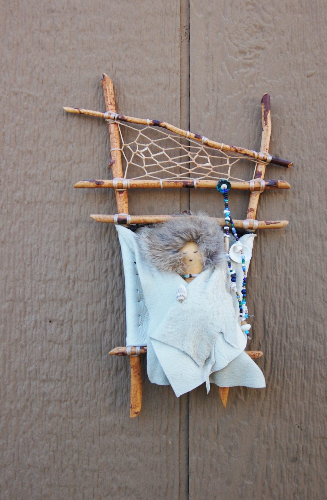 Cradle Board Baby Wall Hanging Dream Catcher Indian Native American