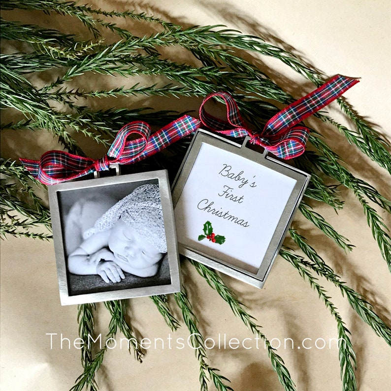 DIY. Double Sided Photo Frame. Christmas Ornament. Tartan Etsy