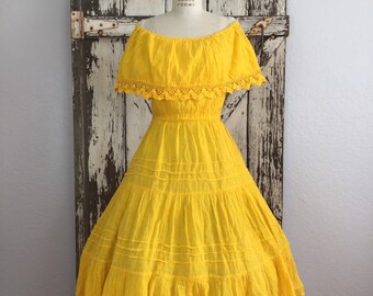 yellow spanish dress