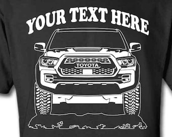 TOYOTA Tacoma TRD 2019  Personalized T-Shirt!  UNISEX 100% Cotton Preshrunk T-shirts - #TOR086