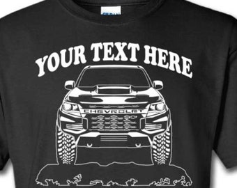 CHEVROLET  CHEVY  COLORADO - 2021 ZR2 - 4x4 - Off Road - Personalized Cotton T-shirt - #TOR101