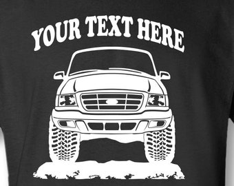 Ford Ranger 1998 -1999 - 2000- 2001 -2002 - 2003 - 4x4 Personalized Cotton T-shirt - #TOR001