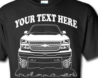03-06 CHEVROLET SILVERADO 4x4 - Off Road - Personalized Cotton T-shirt - #TOR109