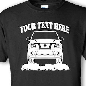 NISSAN FRONTIER - 2012 - 4x4 - Off Road - Personalized Cotton T-shirt - #TOR052