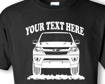 CHEVROLET - CHEVY - COLORADO - 2015 - 4x4 - Off Road - Personalized Cotton T-shirt - #TOR044