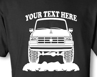 FORD BRONCO II - Ranger - - 4x4 1989 - 1990 - 4x4 - Off Road - Personalized Cotton T-shirt - #TOR056