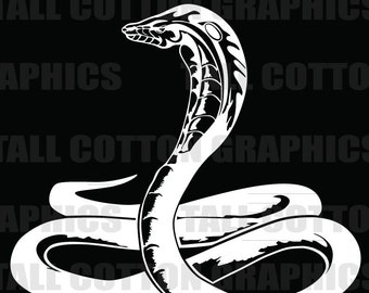 Autocollant Vinyle Cobra Serpent - Décalque Pour Voiture, Fenêtre, Ordinateur - Neuf USA