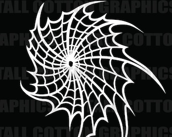 Spider Web Vinyl Decal #BS062