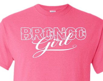 BRONCO GIRL  Unisex fit 100% Cotton Preshrunk T-shirts - #TS002U