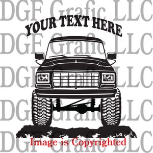 FORD BRONCO TRUCK - F150  F250 F350 -  1979 Personalized Vinyl Decal -  #OR005