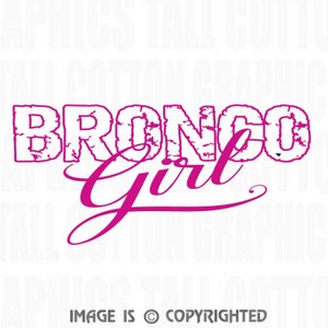 BRONCO GIRL Ford Bronco owners Vinyl. Window decal - #EB008