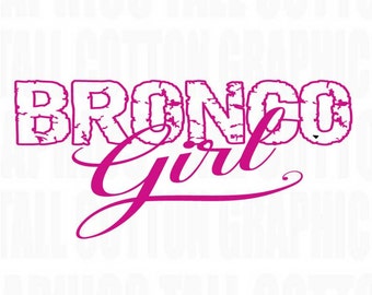 BRONCO GIRL Ford Bronco owners Vinyl. Window decal - #EB008