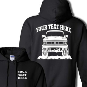 FORD F150 F250 f350 1973 - 1977 Truck  Offroad 4x4  Personalized Pullover Hoodie! 50/50 cotton/polyester  - #HOR002