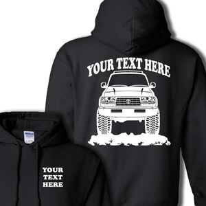 TOYOTA FJ80 LANDCRUISER Suv 4X4 Offroad  Personalized  Pullover Hoodie! 50/50 cotton/polyester  - #HOR059