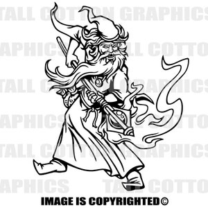 Magical Wizard Vinyl Window Decal #FAN009