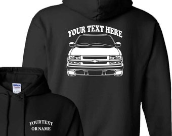1998-2004 Chevrolet S-10/Blazer -Lowrider -  Personalized Cotton hoodie - #TLR007