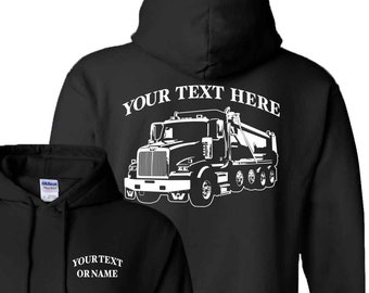 WESTERN STAR 4 Axle Commercial Dump Truck Rig Custom Hoodie - #DT009