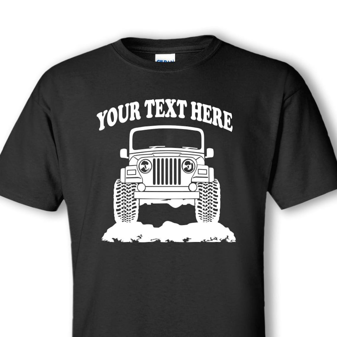 TJ Wrangler Jeep Personalized TShirt UNISEX 100 Cotton Etsy
