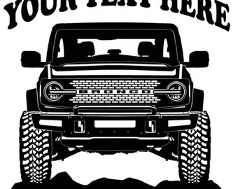 Ford 2021 Bronco - Personalized Vinyl Window Decal -  #OR087
