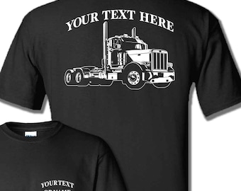 Peterbilt 359 Semi Truck T-Shirt: Custom Big Rig Tee