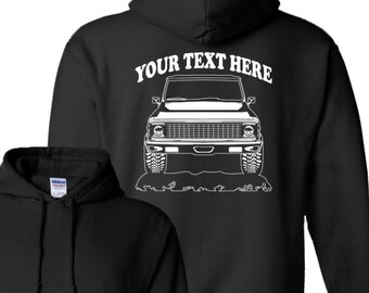1971 Chevy Blazer Hoodie: Personalized Rag Top 4x4 Offroad