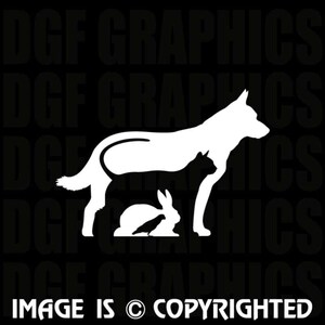 VETERINARY CARE Dog, Cat, Rabbit, Bird Vinyl Decal - #JB052 bild 2