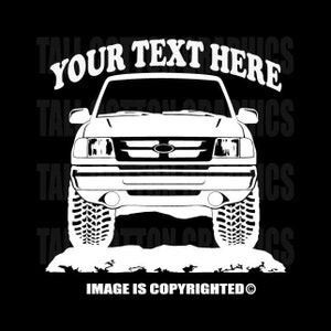 FORD RANGER  Truck 1995 1996 1997- 4x4 Offroad  Personalized Vinyl Decal - #OR053