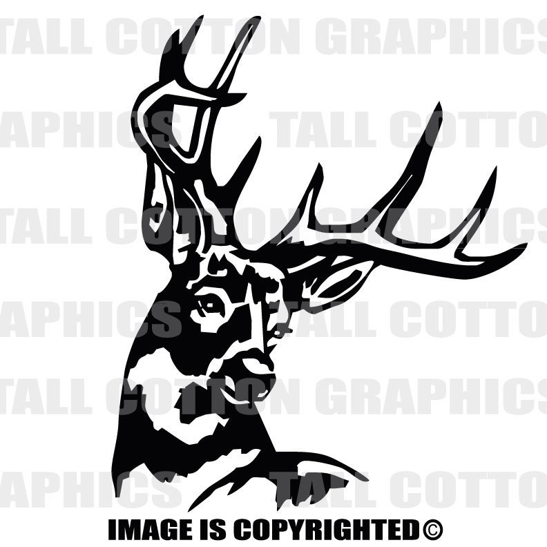 DEER 10 Point Buck Vinyl Decal Sticker Decor #WL022 - Etsy