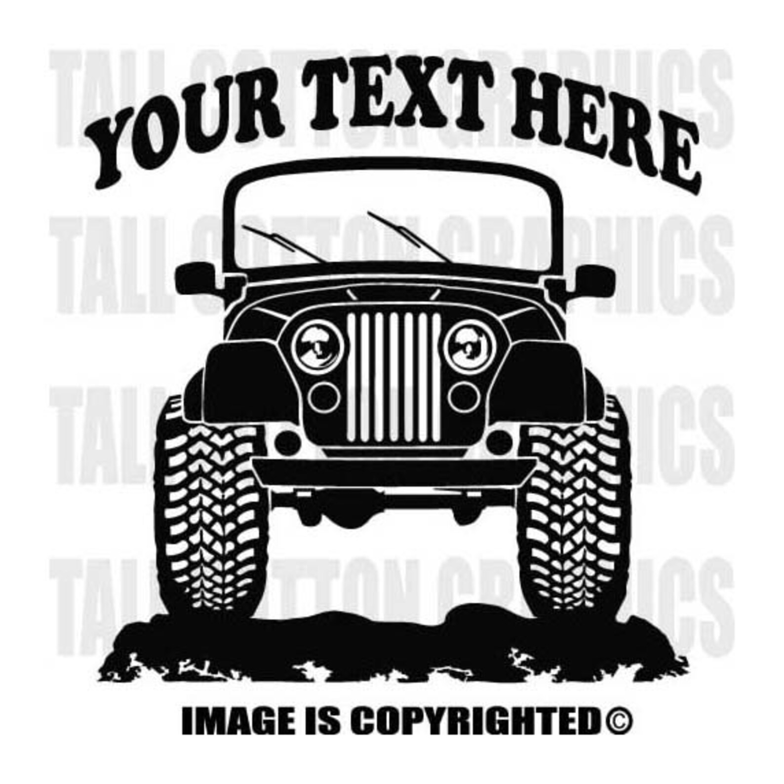 JEEP CJ7 CJ5 LAREDO 4x4 Personalized Vinyl Decal Etsy