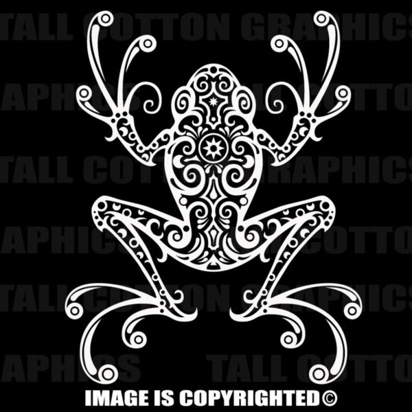 FROG ART DECO Vinyl Decal #BS088