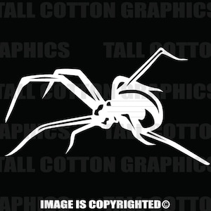 Blacdk widow Spider Vinyl Decal  - #BS027