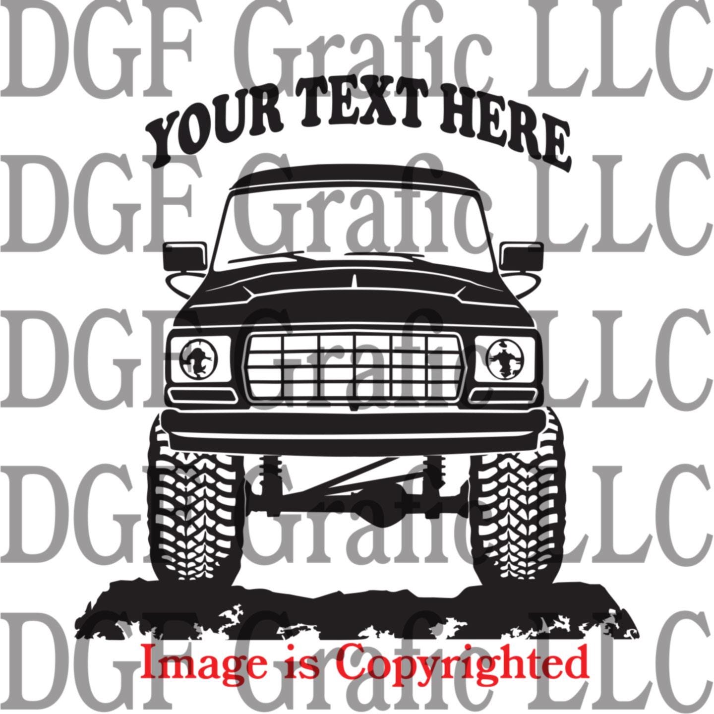FORD BRONCO - F150 - F250 F350 Truck 1978 4x4 Offroad Personalized Vinyl  Decal - #OR004 - Etsy México, image size:1440x1440