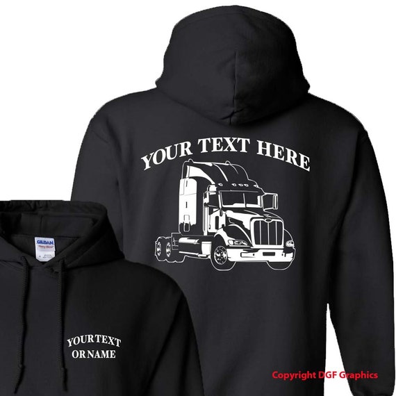 Custom peterbilt hoodie hotsell
