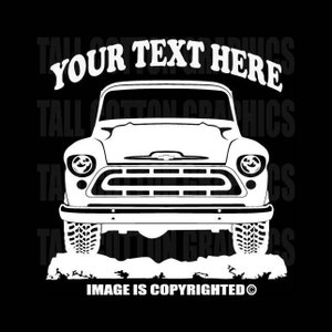 CHEVROLET - CHEVY Apache - 1957  Truck - Personalized Vinyl Decal -  #OR047