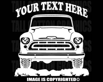 CHEVROLET - CHEVY Apache - 1957  Truck - Personalized Vinyl Decal -  #OR047