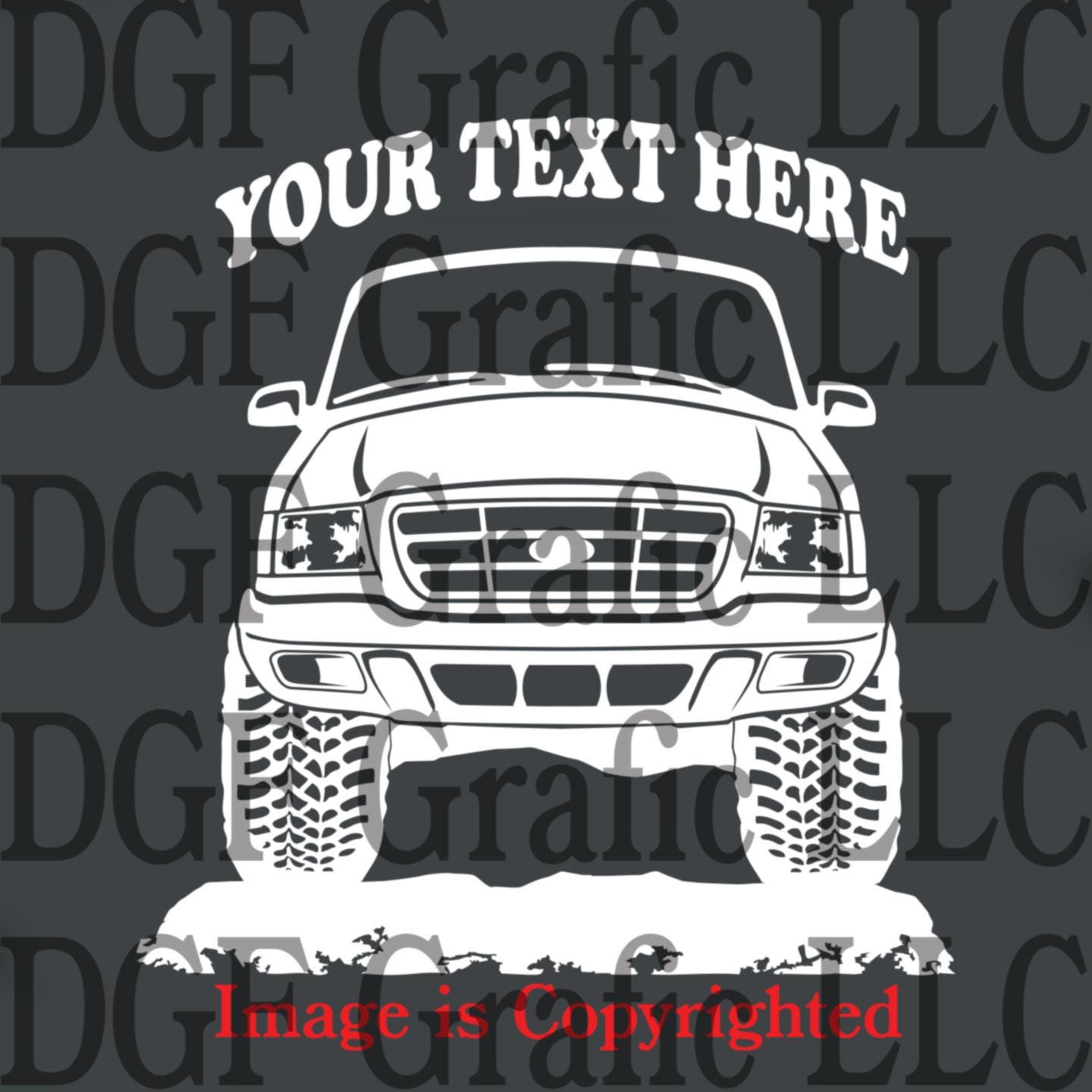 Genuine OEM Ford Platinum 4x4 Off-Road Bedside Decal For 1999-2003 Ford Ranger (Left Or Right)