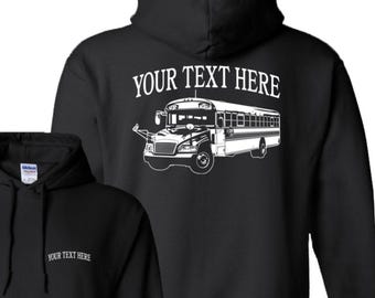 SCHOOL BUS - Personalized Custom Pullover Hoodie - #HJB100